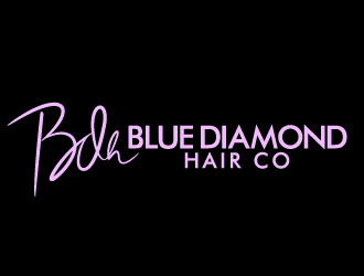 Blue Diamond Hair Co logo design by bezalel