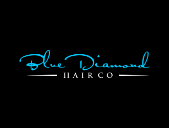 Blue Diamond Hair Co logo design by GassPoll