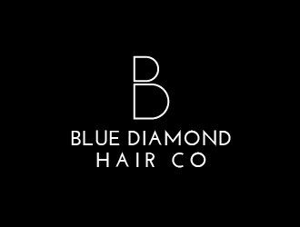 Blue Diamond Hair Co logo design by my!dea