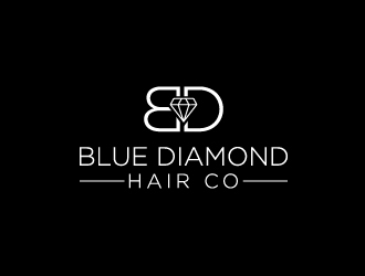 Blue Diamond Hair Co logo design by my!dea