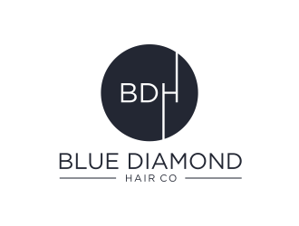 Blue Diamond Hair Co logo design by GassPoll