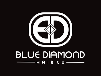 Blue Diamond Hair Co logo design by Mahrein