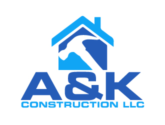 A&K Construction LLC logo design by ElonStark