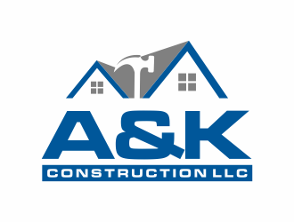 A&K Construction LLC logo design by ozenkgraphic