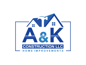 A&K Construction LLC logo design by haidar