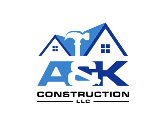 A&K Construction LLC logo design by Inaya