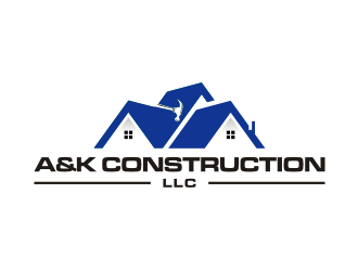 A&K Construction LLC logo design by Inaya