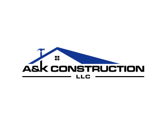 A&K Construction LLC logo design by Inaya