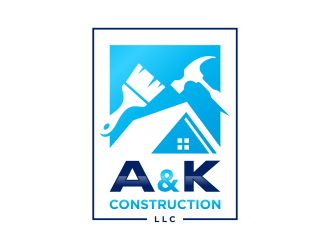 A&K Construction LLC logo design by funsdesigns