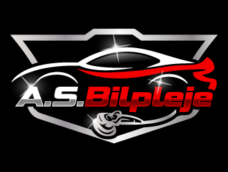 A.S. Bilpleje logo design by pencilhand