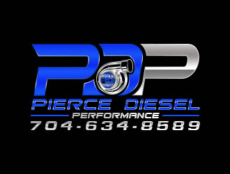 PDP, Pierce Diesel Performance logo design by Benok