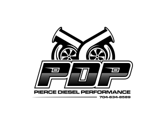 PDP, Pierce Diesel Performance logo design by lintinganarto