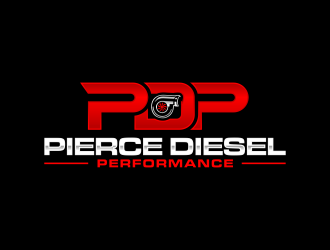 PDP, Pierce Diesel Performance logo design by GassPoll