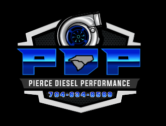 PDP, Pierce Diesel Performance logo design by SOLARFLARE