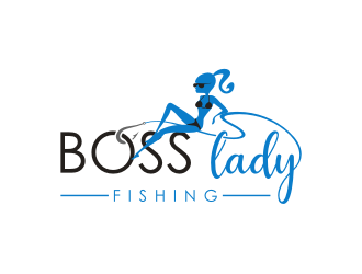 Boss Lady Fishing logo design by superiors