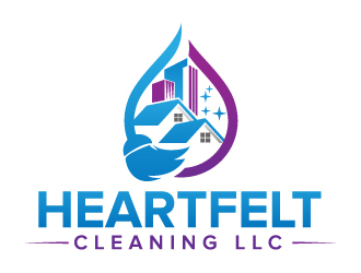 Heartfelt Cleaning LLC logo design by jaize