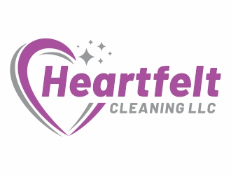 Heartfelt Cleaning LLC logo design by Mardhi