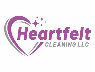 Heartfelt Cleaning LLC logo design by Mardhi