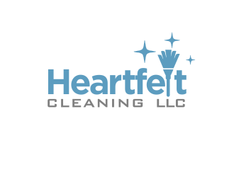 Heartfelt Cleaning LLC logo design by M J