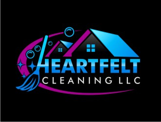 Heartfelt Cleaning LLC logo design by maspion