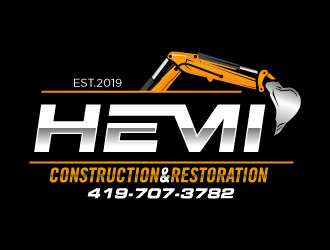 Hemi construction&restoration logo design by torresace