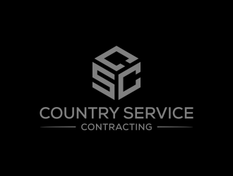 Country Service Contracting logo design by lintinganarto