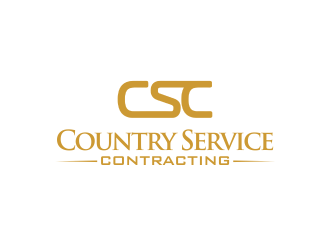 Country Service Contracting logo design by M J