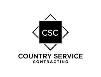 Country Service Contracting logo design by denfransko