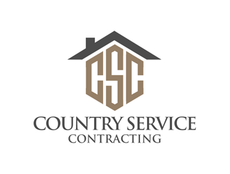 Country Service Contracting logo design by kunejo