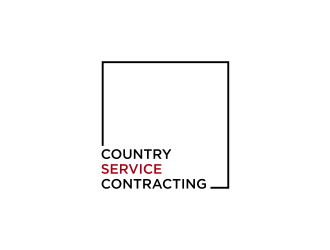 Country Service Contracting logo design by GassPoll