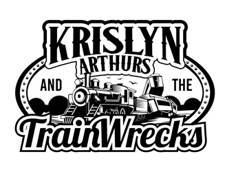 Krislyn Arthurs and The TrainWrecks logo design by DreamLogoDesign