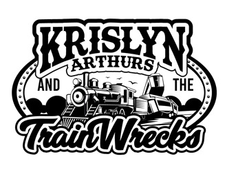 Krislyn Arthurs and The TrainWrecks logo design by DreamLogoDesign