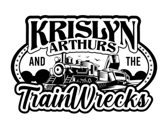 Krislyn Arthurs and The TrainWrecks logo design by DreamLogoDesign