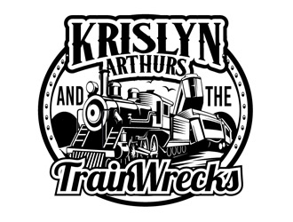 Krislyn Arthurs and The TrainWrecks logo design by DreamLogoDesign