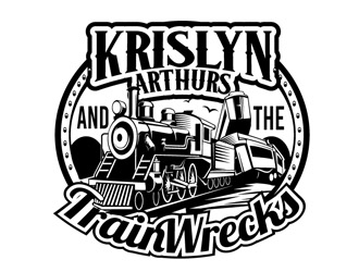 Krislyn Arthurs and The TrainWrecks logo design by DreamLogoDesign