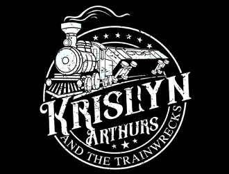 Krislyn Arthurs and The TrainWrecks logo design by DreamLogoDesign
