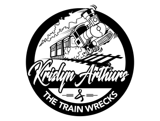 Krislyn Arthurs and The TrainWrecks logo design by bosbejo