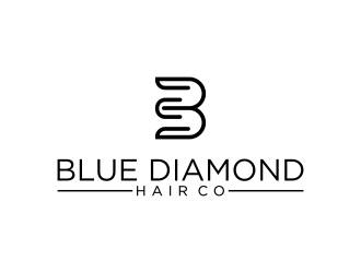 Blue Diamond Hair Co logo design by Raynar