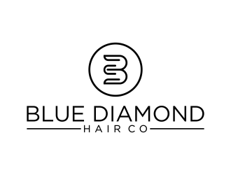 Blue Diamond Hair Co logo design by Raynar