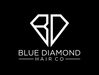 Blue Diamond Hair Co logo design by mukleyRx