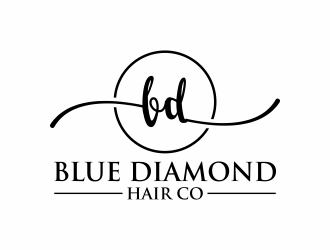 Blue Diamond Hair Co logo design by hopee