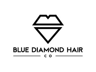 Blue Diamond Hair Co logo design by maserik