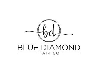 Blue Diamond Hair Co logo design by Creativeminds