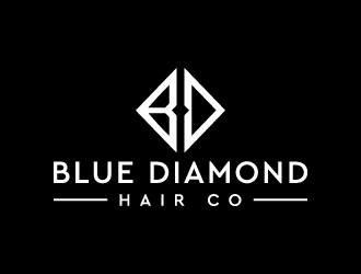 Blue Diamond Hair Co logo design by akilis13