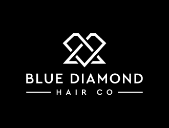 Blue Diamond Hair Co logo design by akilis13