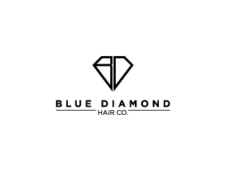 Blue Diamond Hair Co logo design by torresace