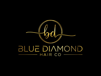 Blue Diamond Hair Co logo design by Creativeminds