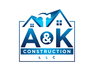 A&K Construction LLC logo design by cahyobragas
