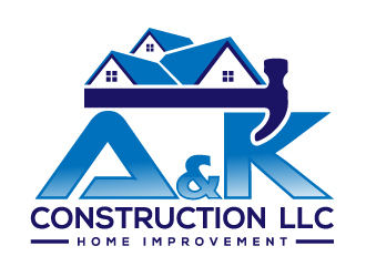 A&K Construction LLC logo design by logographix