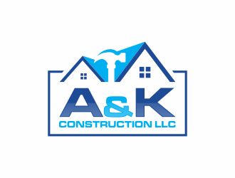 A&K Construction LLC logo design by hopee